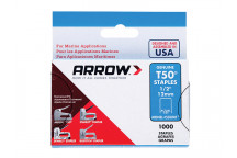 Arrow T50M 508m Monel Staples 12mm (1/2in) Box 1000