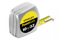 Stanley Tools PowerLock Classic Pocket Tape 10m/33ft (Width 25mm)