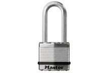 Master Lock Excell Laminated Steel 50mm Padlock 4-Pin - 51mm Shackle