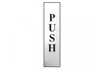 Scan Push Vertical - Polished Chrome Effect 50 x 200mm