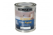 Ronseal One Coat Tile Paint White Satin 750ml