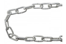 Faithfull Galvanised Chain Link 5mm x 25m Reel - Max. Load 160kg