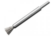 Lessmann End Brush with Shank 12 x 120mm, 0.30 Steel Wire