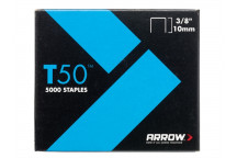 Arrow T50 Staples 10mm (3/8in) Pack 5000 (4 x 1250)