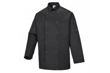 C833 Suffolk Chefs Jacket Black Large