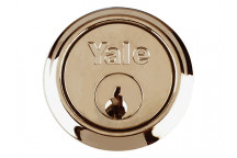 Yale Locks B1109 Replacement Rim Cylinder & 2 Keys Satin Chrome Finish Box