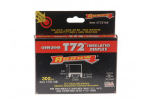 Arrow T72HW Clear Insulated Staples for Hardwood 5 x 12mm Box 300