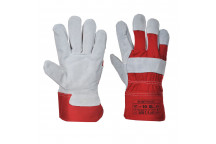 A220 Premium Chrome Rigger Glove Red XL