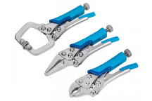 BlueSpot Tools Mini Locking Pliers Set, 3 Piece