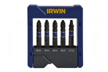 IRWIN Phillips/Pozi/TORX Impact Screwdriver Pocket Bit Set, 5 Piece