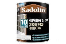 Sadolin Superdec Opaque Wood Protection Super White Gloss 1 litre
