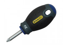 Stanley Tools FatMax Stubby Screwdriver Pozidriv Tip PZ1 x 30mm