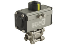 1/4\" B.WELD SS 3 PC DA ALUM ACTU B.VALVE