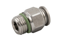 10MM OD X 1/4\" BSPP MALE STUD 316 ST/ST