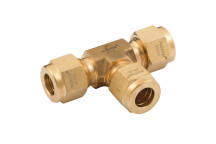 UNION TEE 1/4 OD BRASS