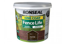 Ronseal One Coat Fence Life Dark Oak 5 litre