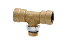 M12 x 1.5 Metric Male x 10mm OD Tee Adaptor