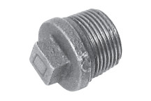 1.1/4\"BSPT MALE BEADED SOLID PLUG GALVANISED