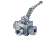 1\" BSP Parallel Female Ball Valve 3 Way T Ported