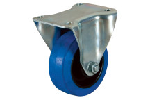 150MM FIXED CASTOR FTG ELASTIC RUBBER