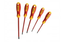 Faithfull VDE Soft Grip Screwdriver Set, 5 Piece SL/PH