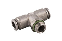 SWIVEL TEE BSPP 4OD X 1/8