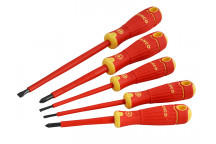 Bahco BAHCOFIT Insulated Screwdriver Set, 5 Piece SL/PZ