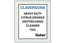 CLAVERSONS Heavy Duty Citrus Orange Gritted Hand Cleaner 15 Litre