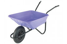 Walsall Boxed 90L Lilac Polypropylene Wheelbarrow