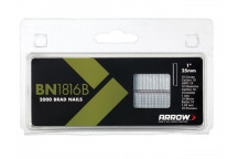 Arrow BN1816B Brad Nails 25mm Brown Head Pack 2000