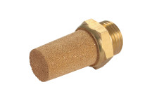 1\" BSPP MALE SILENCER MEDIUM BRASS