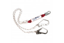 FP25 Double Lanyard With Shock Absorber White