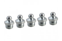 Faithfull Grease Nipple Straight M10 x 1.5 (Pack 5)