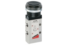 1/8 3/2 PUSH BUTTON BLACK