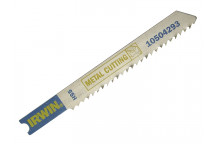 IRWIN U118A Jigsaw Blades Metal Cutting Pack of 5
