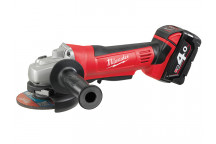 Milwaukee Power Tools HD18 AG-402 Angle Grinder 115mm 18V 2 x 4.0Ah Li-ion