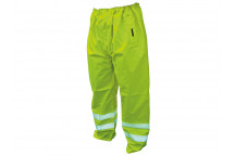 Scan Hi-Vis Yellow Motorway Trousers - L (40in)