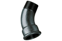 1/4\" BSPT/P MALE/FEM 45? BEND BLACK