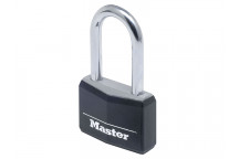 Master Lock Aluminium Black Vinyl Cover 40mm Padlock 4-Pin - 38mm Shackle