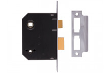 UNION 2294 Mortice Bathroom Lock Chrome Finish 63mm 2.5in Visi