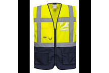 C476 Warsaw Executive Vest Yellow/Navy Large