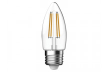 Energizer LED ES (E27) Candle Filament Non-Dimmable Bulb, Warm White 470 lm 4W