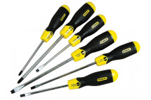 Stanley Tools Cushion Grip Screwdriver Set, 6 Piece SL/PZ