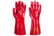 A435 PVC Gauntlet Red XL