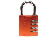 ABUS Mechanical 145/40 40mm Aluminium Combination Padlock Orange 49527