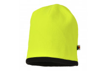 HA14 Reversible Hi-Vis Beanie Hat Yellow/Black