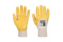 A330 Nitrile Light Knitwrist Yellow Large