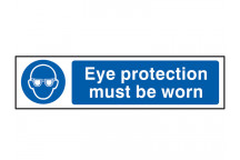 Scan Eye Protection Must Be Worn - PVC 200 x 50mm