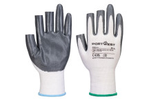 A311 - Grip 13 Nitrile 3 Fingerless Gloves (Pack of 12) Large
