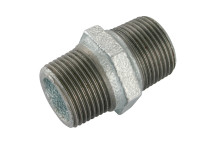 3/4\" BSPT MALE HEX NIPPLE GALVANISED GF280G